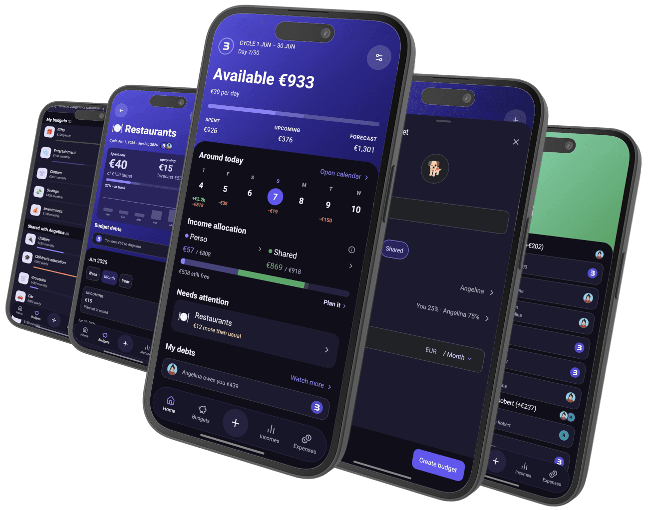 Boney — Shared accounting ledger for households: couples, roommates, families. No bank connection.